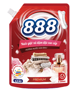 Nước Giặt Xả 888 Premium Hương Nước Hoa Bali Túi
