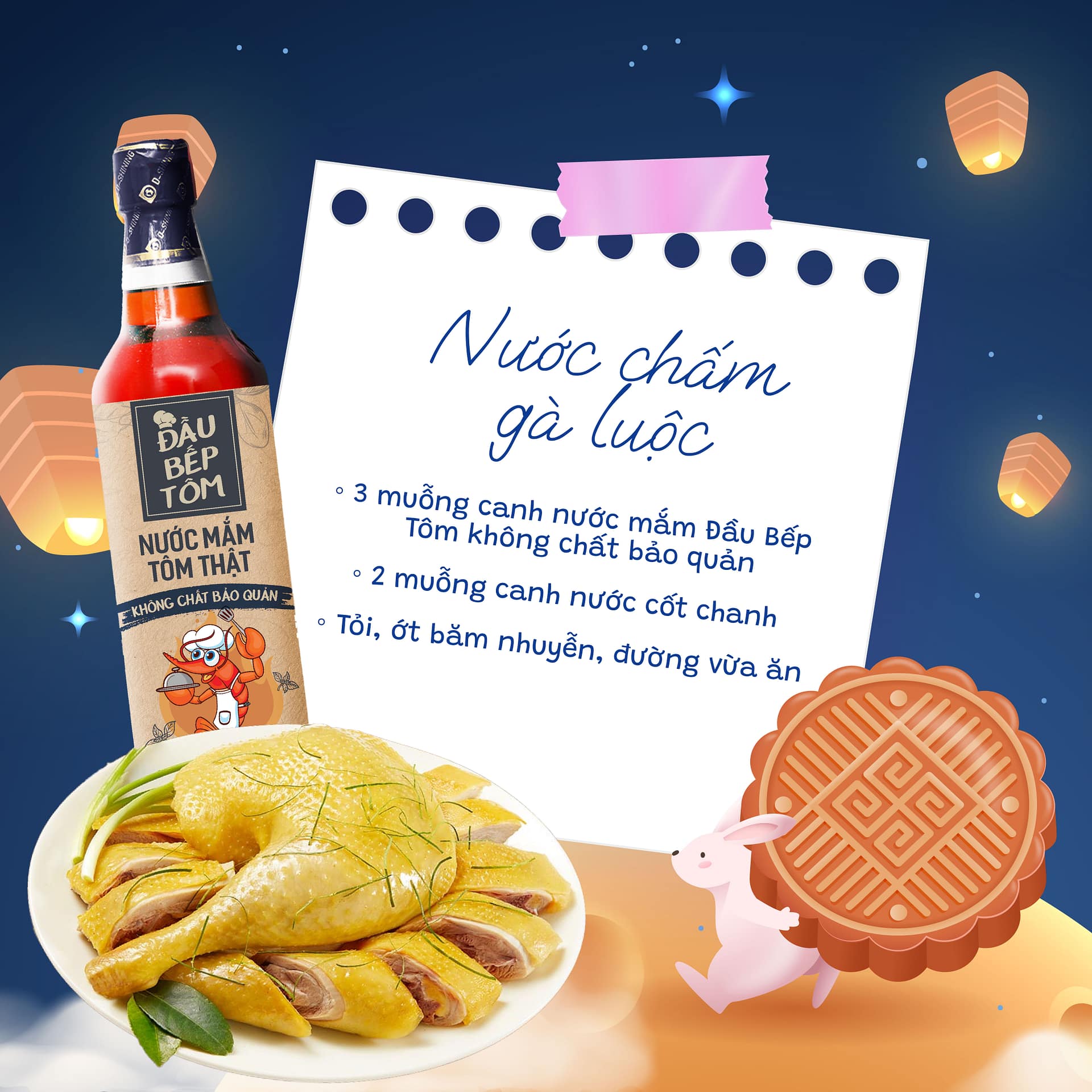 Nước chấm gà luộc ngon